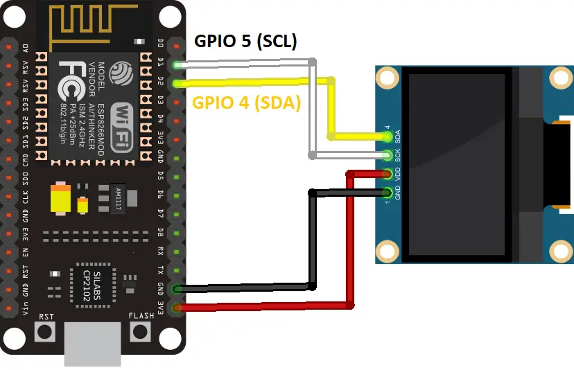 Pantalla OLED ESP8266 de 0,96 pulgadas con Arduino IDE