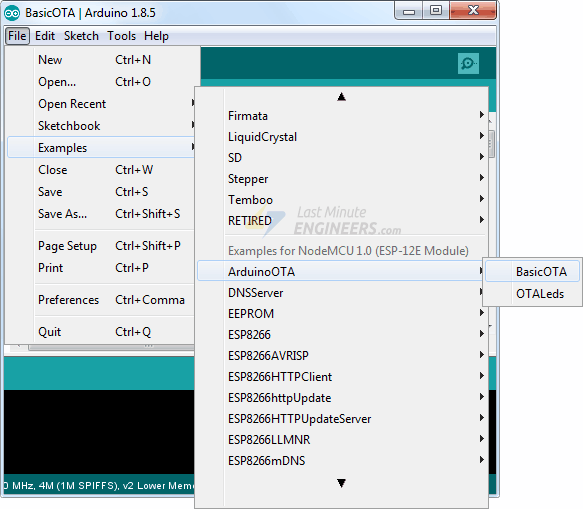 Programación ESP8266 Over The Air (OTA) en el IDE de Arduino Programación ESP8266 Over The Air (OTA) en el IDE de Arduino