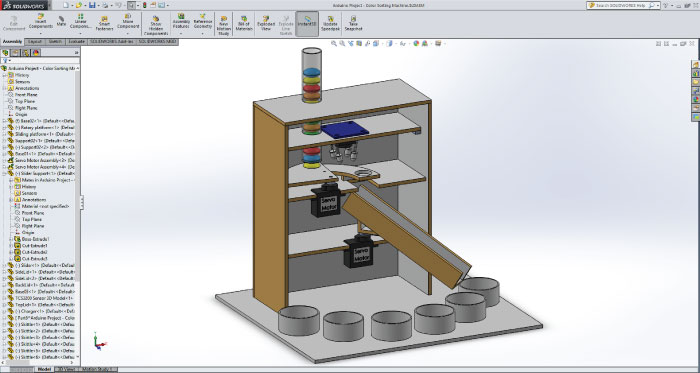 Proyecto clasificador de colores Arduino