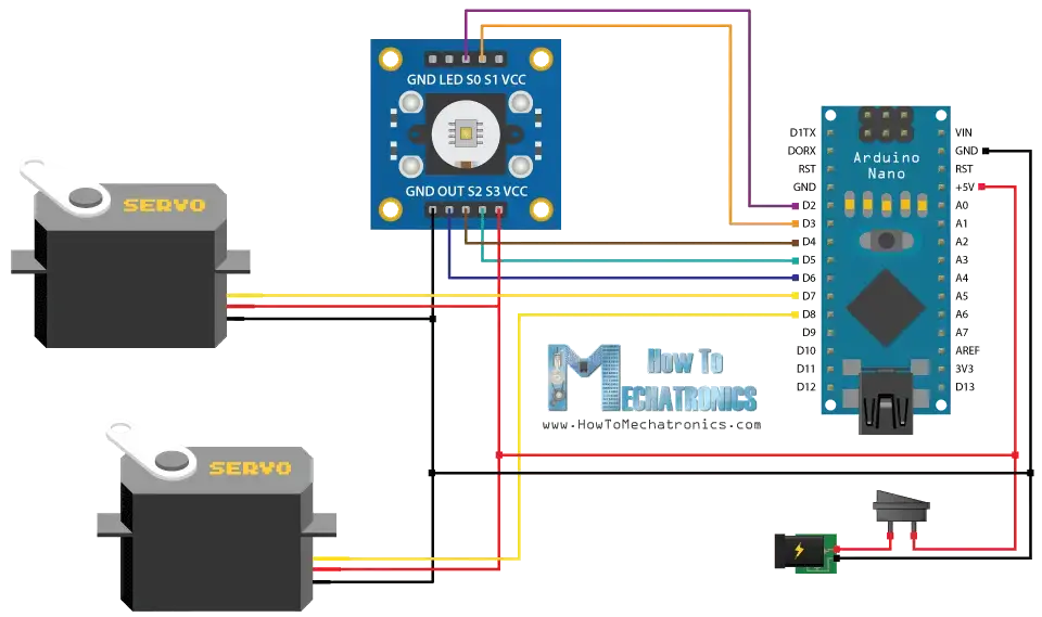 Proyecto clasificador de colores Arduino