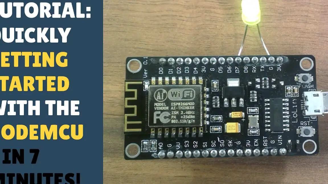 TUTORIAL: Comenzando rápidamente con NodeMCU / ESP8266 12E - ¡En 7 minutos!