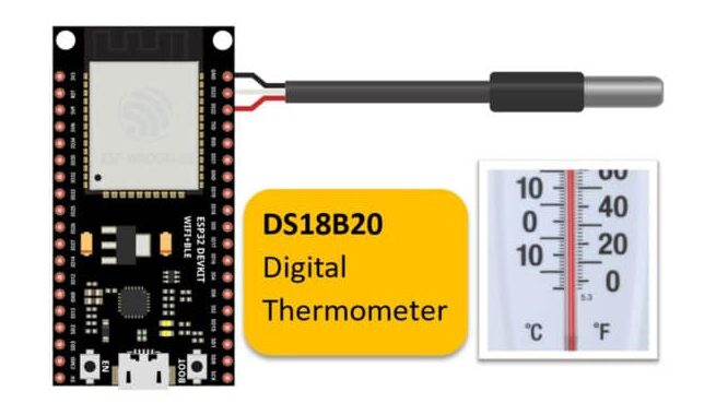 Interfaz ESP32 y DS18B20