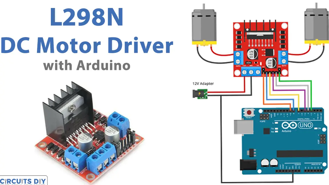 Módulo controlador de motor CC L298N con Arduino