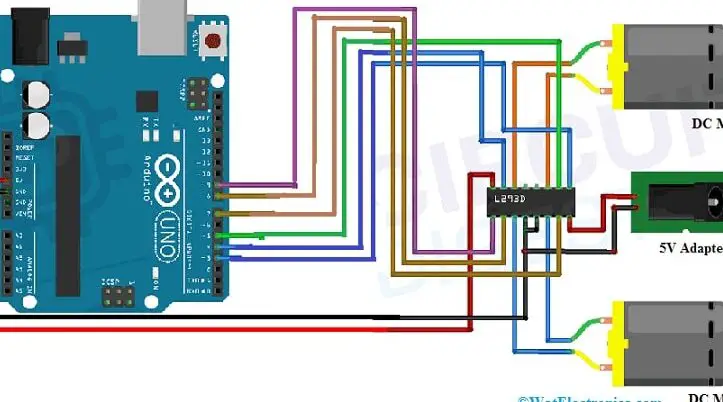 IC del controlador del motor L293D: PinOut, hoja de datos y su funcionamiento