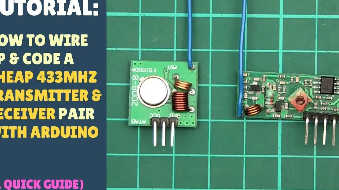 TUTORIAL: Cómo configurar el módulo transmisor-receptor inalámbrico RF (433Mhz) - Arduino Quick Simple