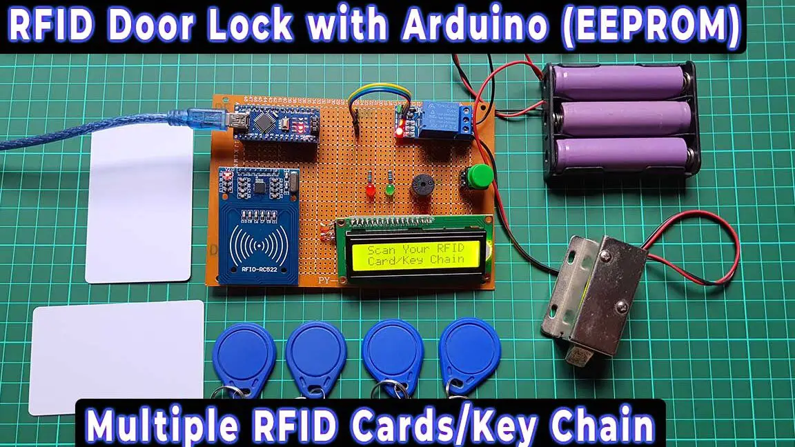 Cerradura de puerta con tarjeta maestra Arduino RFID con EEPROM