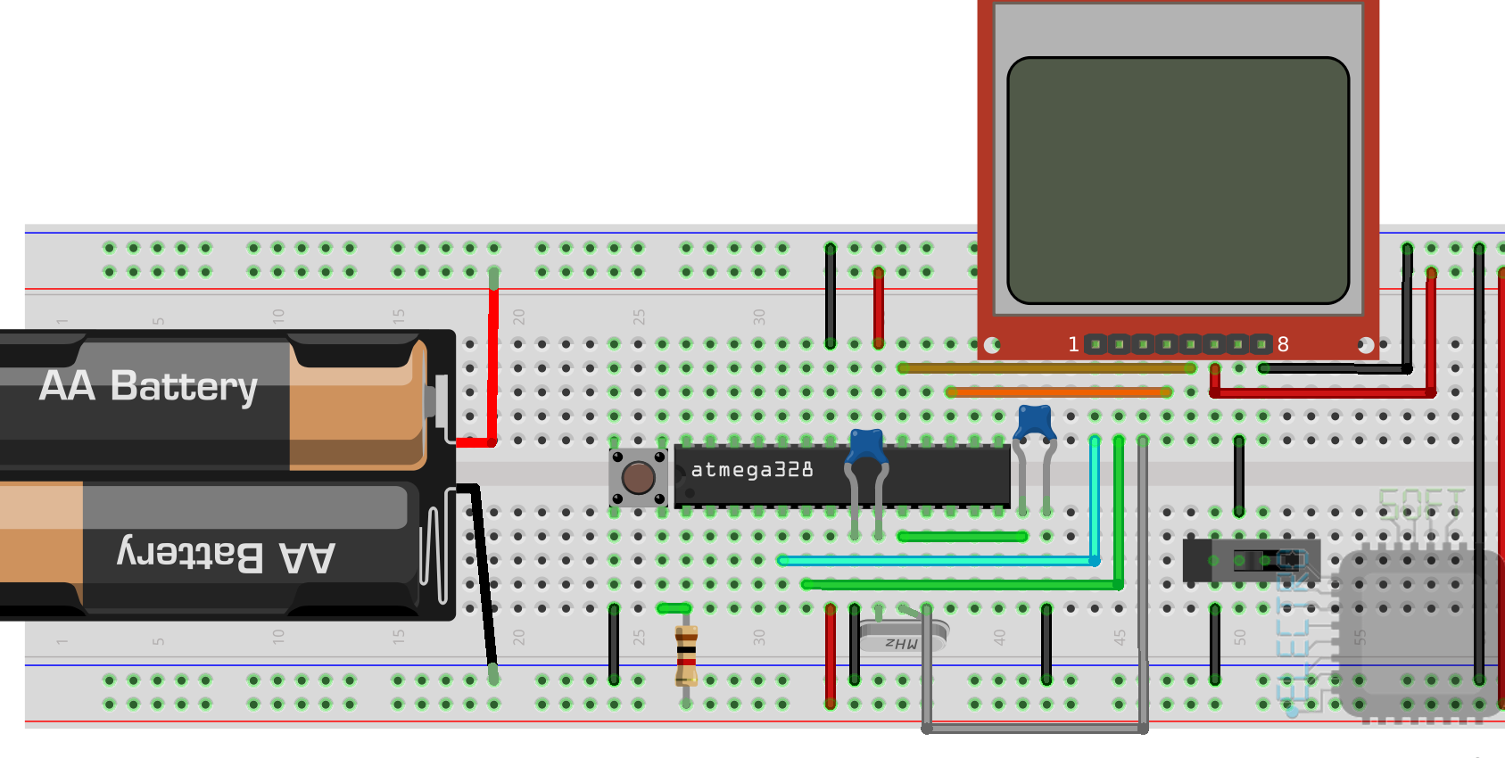 Pantalla LCD Nokia 5110 con Arduino - ElectroSoftCloud