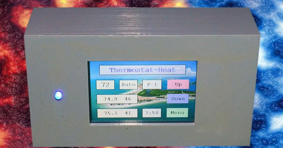 Construcción de un termostato programable con una pantalla LCD Nextion...