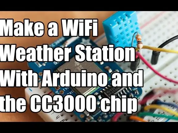 Cómo hacer una estación meteorológica WiFi con Arduino y el chip CC3000 - YouTube