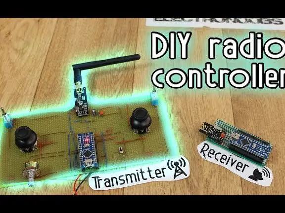 Controlador de radio DIY - Arduino y NRF24 + antena amplificada - YouTube