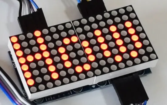 Tutorial 8×8 LED Matrix MAX7219 con texto desplazable y control Android vía Bluetooth Tutorial 8×8 LED Matrix MAX7219 con texto desplazable y control Android vía Bluetooth