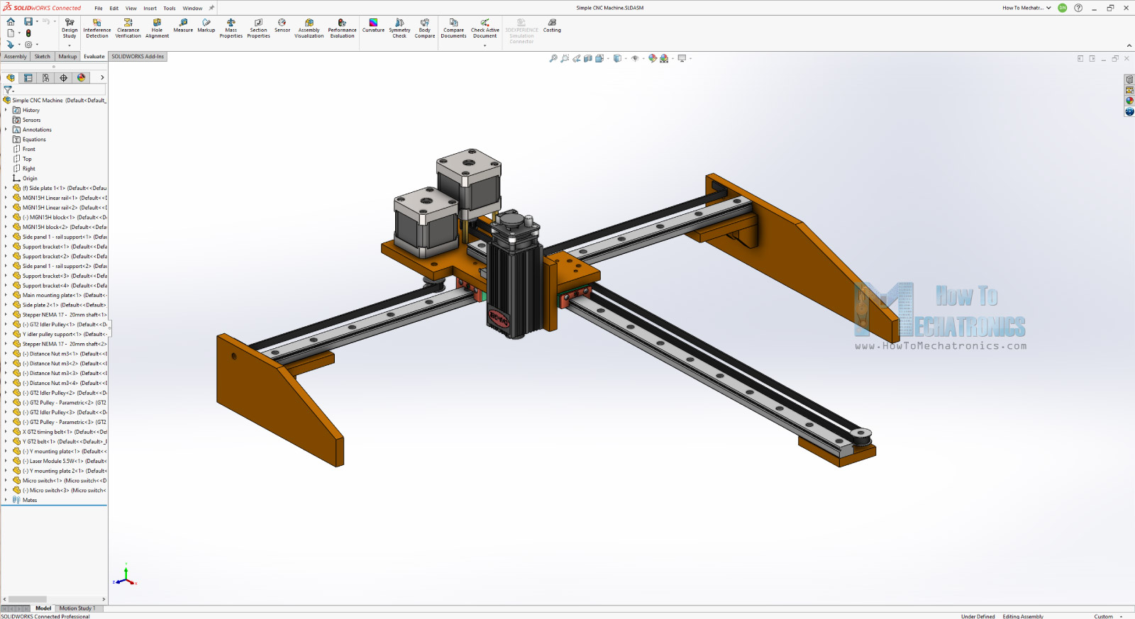 La máquina CNC más sencilla con la menor cantidad de piezas posible: grabador láser de bricolaje