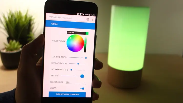 Node-RED con lámpara de noche Xiaomi Mijia (WiFi y Bluetooth)