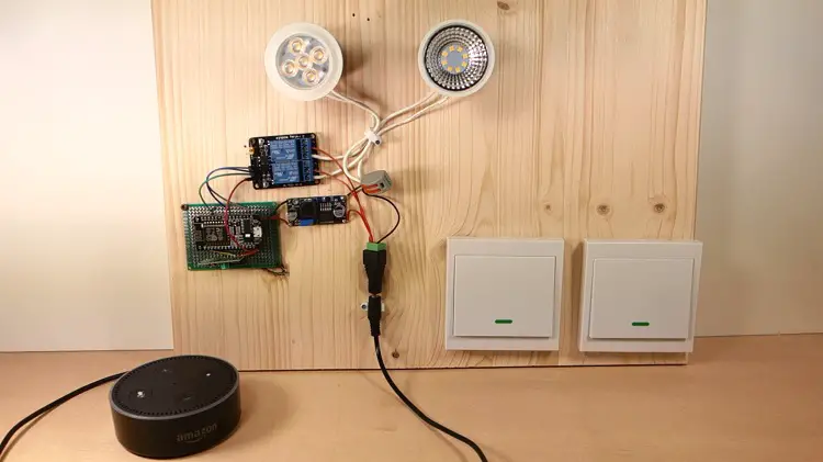 Alexa (Echo) con ESP32 y ESP8266 - Relé controlado por voz