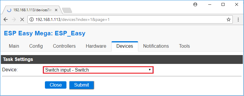 Controle el interruptor básico Sonoff con ESP Easy Firmware y Node-RED