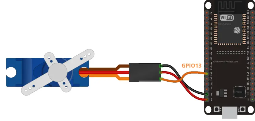 Servidor web de servomotor ESP32 con Arduino IDE