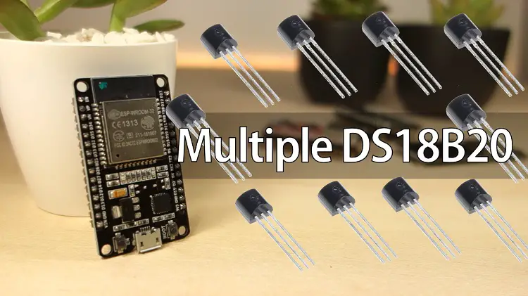 ESP32 con múltiples sensores de temperatura DS18B20