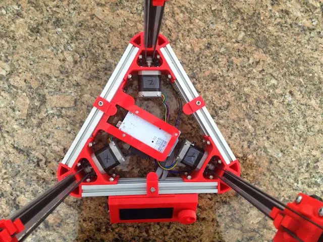 Impresora 3D Mini Kossel con ranura en V