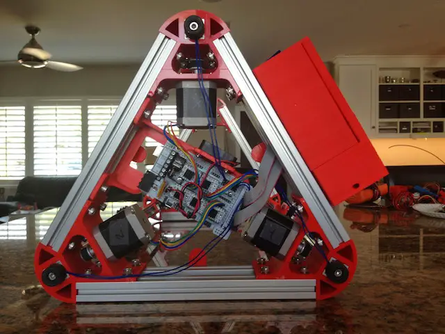 Impresora 3D Mini Kossel con ranura en V
