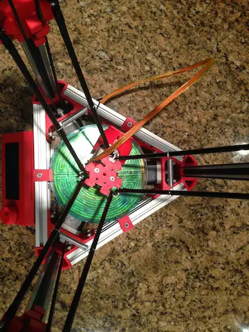 Impresora 3D Mini Kossel con ranura en V