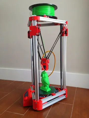 Impresora 3D Mini Kossel con ranura en V
