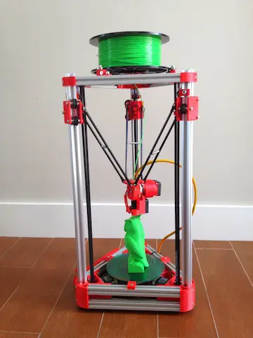 Impresora 3D Mini Kossel con ranura en V