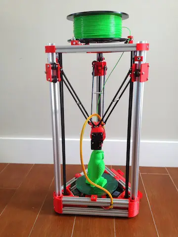 Impresora 3D Mini Kossel con ranura en V