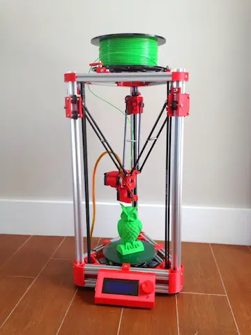 Impresora 3D Mini Kossel con ranura en V