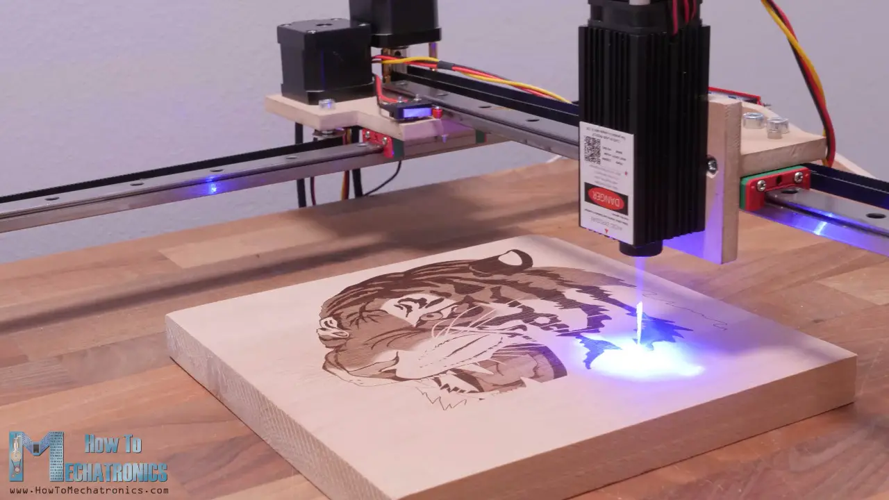 La máquina CNC más sencilla con la menor cantidad de piezas posible: grabador láser de bricolaje