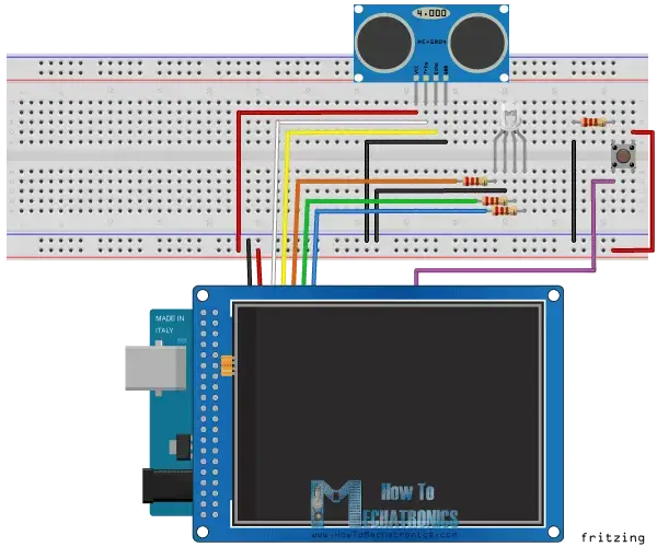 Tutorial de pantalla táctil Arduino | LCD TFT