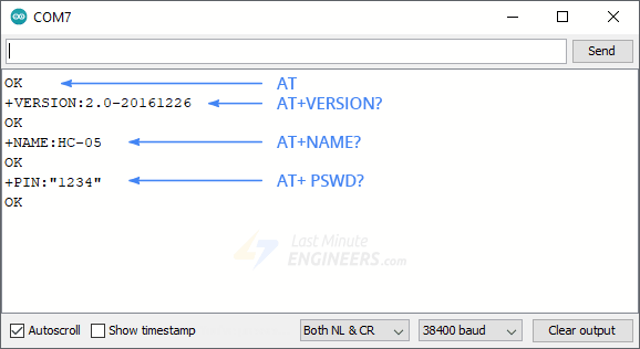 Configurando el HC-05 con comandos AT