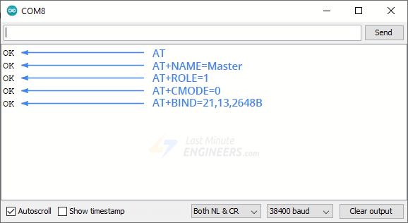Comunicación inalámbrica entre dos Arduinos mediante módulos Bluetooth HC-05