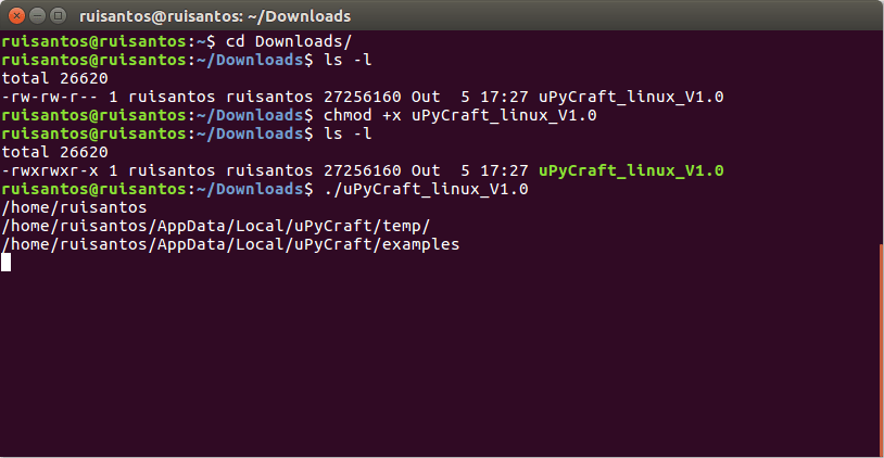 Instalar uPyCraft IDE - Instrucciones para Linux Ubuntu