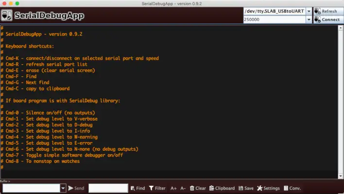 Mejor depuración para Arduino IDE: SerialDebugApp (Parte 3)