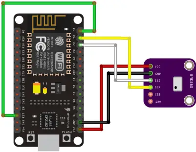 Registrador de datos de estación meteorológica de bajo consumo que utiliza ESP8266 y BME280 con MicroPython