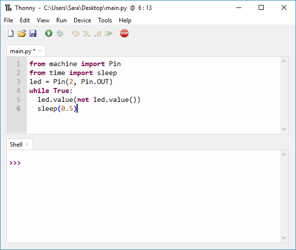 Introducción a Thonny MicroPython (Python) IDE para ESP32 y ESP8266 | Tutoriales aleatorios para nerds