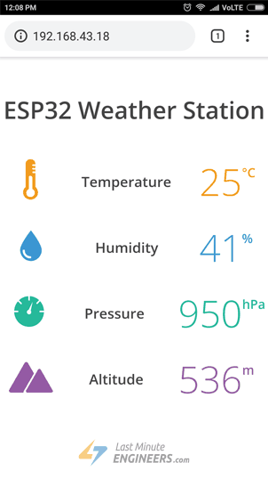 Cree una estación meteorológica ESP32 simple usando BME280