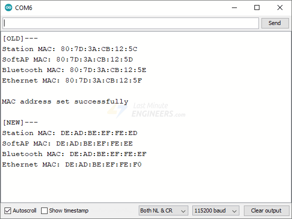 Cómo encontrar y cambiar la dirección MAC en ESP32