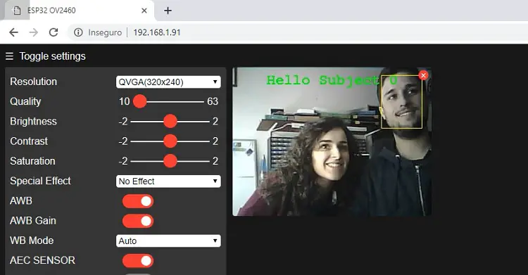 Streaming de vídeo ESP32 CAM y reconocimiento facial con Arduino IDE Streaming de vídeo ESP32 CAM y reconocimiento facial con Arduino IDE
