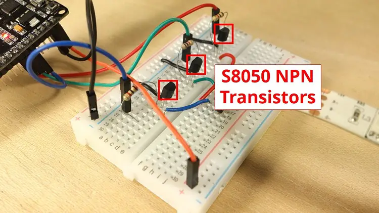 Tira de LED RGB ESP32/ESP8266 con servidor web selector de color