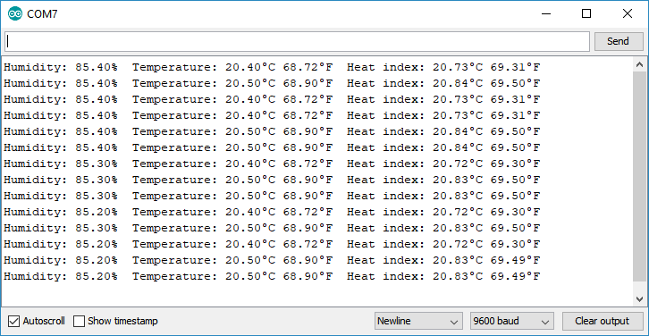 ESP32 con sensor de temperatura y humedad DHT11/DHT22 con Arduino IDE