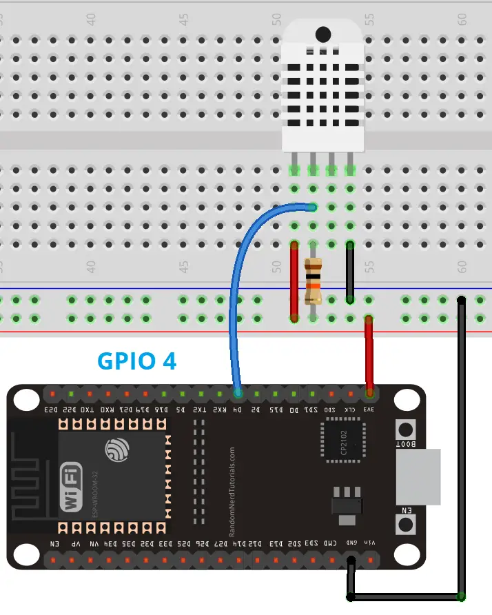 ESP32 con sensor de temperatura y humedad DHT11/DHT22 con Arduino IDE