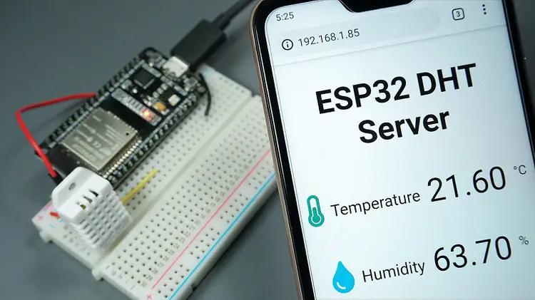 MicroPython: ESP32/ESP8266 con servidor web DHT11/DHT22 (estación meteorológica)