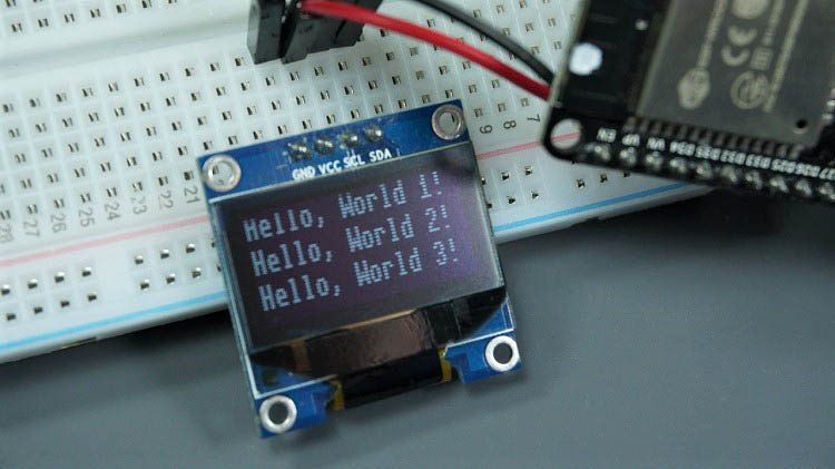 MicroPython: pantalla OLED con ESP32 y ESP8266
