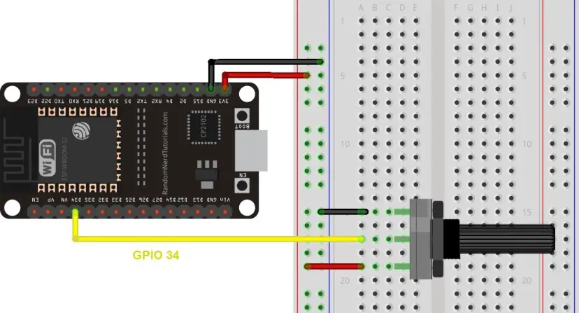 ESP32 ADC: lea valores analógicos con Arduino IDE