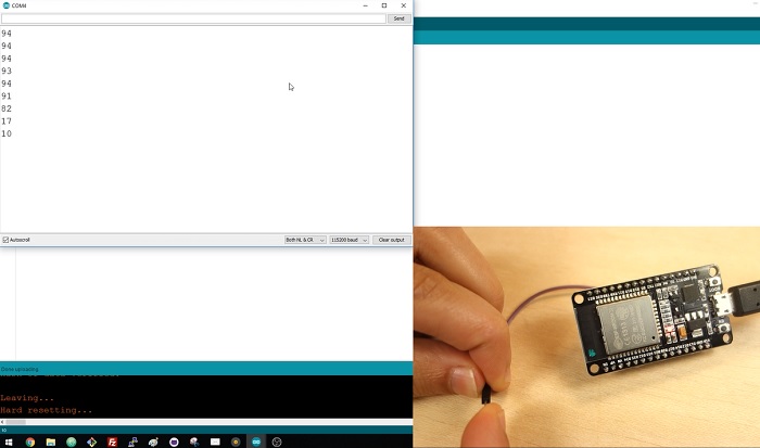 Pines ESP32 para sensores táctiles capacitivos con Arduino IDE Pines ESP32 para sensores táctiles capacitivos con Arduino IDE
