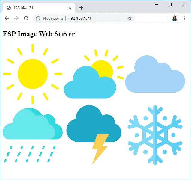 Cómo mostrar imágenes en el servidor web ESP32 y ESP8266