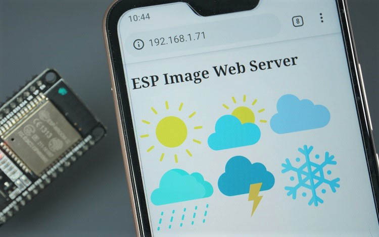Cómo mostrar imágenes en el servidor web ESP32 y ESP8266