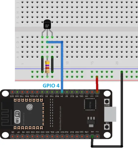 MicroPython: sensor de temperatura DS18B20 con ESP32 y ESP8266