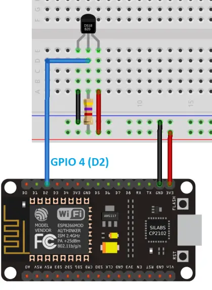 MicroPython: sensor de temperatura DS18B20 con ESP32 y ESP8266